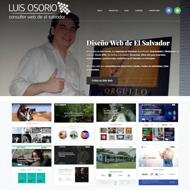 Luis Osorio - Consultor Web de El Salvador - Diseño Web El Salvador